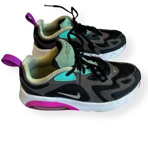 Nike Air Max 200 PS Thunder Gray Aurora & Black Mesh Sneakers